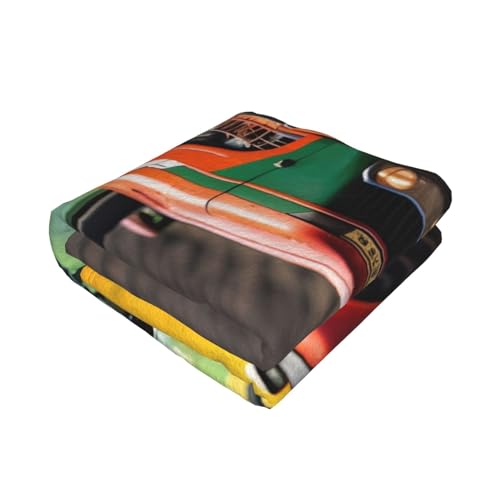 Couverture microfibre tracteur EdWal Company : plaid de lit imprimé léger - 3