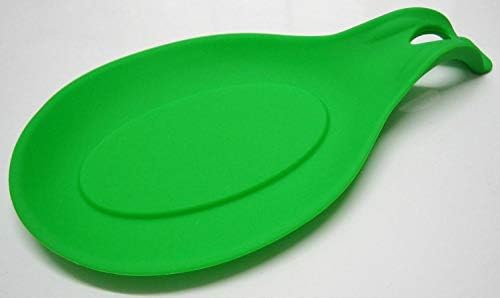 Silicone Spoon Rest Heat Resistant Teabag Tidy Holder Cooking Utensil Dish (Black)