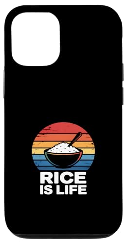 Funny Rice Is Life ���g�� ���B���e�[�W �[�� ���t �X�}�z�P�[�X iPhone 12/12 Pro �p