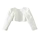 Mud Kingdom Big Girl Formal Shrug for Wedding White Floral Bolero Size 7-8