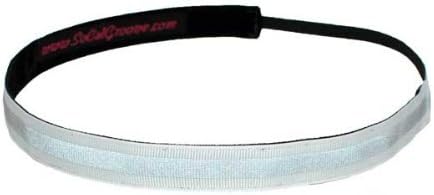 Reflective White Groovy Headband 5/8"