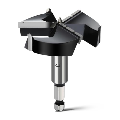 Lista de Kits de carpintería - solo los mejores. 48 WOBLLMX Broca Forstner de 3' con vástago hexagonal de cambio rápido de 3/8', punta de carburo de tungsteno de triple flauta - para madera dura, madera blanda, carpintería, kits...