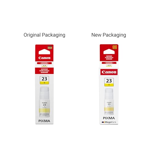 Image of Canon GI-23 Genuine Yellow Ink Bottle, Compatible with Megatank G620 Printers