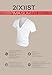 2(X)IST Men's Pima Cotton Slim Fit Deep V-Neck T-Shirt White