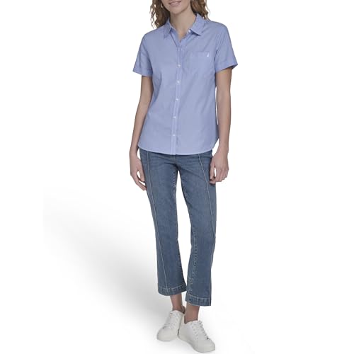 Image of Nautica Women's Button Front Short Sleeve Camp Shirt