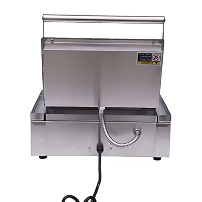 1500W Kommerzielle Hot-Dog-Waffelmaschine 6 Stück, Elektrischer Waffeleisen mit Antihaftbeschichtung 50-300 ℃ Einstellbare Temperatur und Zeit （2 Arten） – Bild 8