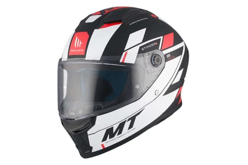Mt Helmets Stinger 2 Casco Moto Integral Deportivo Con Pantalla Antivaho Compatible Con Pinlock, Visor Solar Full Vision, Interior Lavable Y Calota Hirp Homologado Ece 22.06 Dot Mt Helmets Stinger 2 Casco Moto Integral Deportivo Con Pantalla Antivaho Compatible Con Pinlock, Visor Solar Full Vision, Interior Lavable Y Calota Hirp Homologado Ece 22.06 Dot