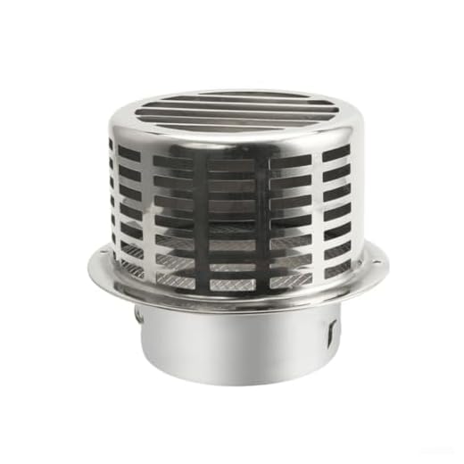 Tapa de chimenea de acero inoxidable, salida de aire de pared exterior para calentador de agua (110 mm)