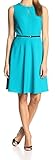 Calvin Klein Women's Sleeveless Belted Flare Dress