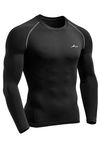 Image of PROSHARX Men's Premium Full Sleeve Compression T-Shirt - Athletic Base Layer Tights for Fitness & Sports