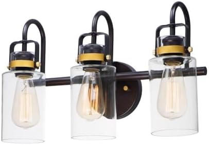 Maxim Lighting 30172CLBZGLD Magnolia - 3 Light Bath Vanity