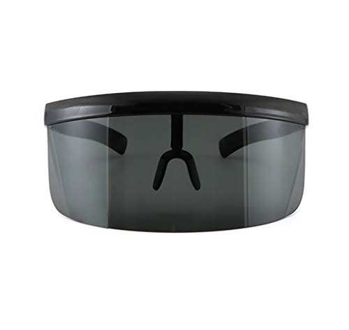 Lunettes de soleil siamois coupe-vent pour femme avec verres de protection solaire exagérées