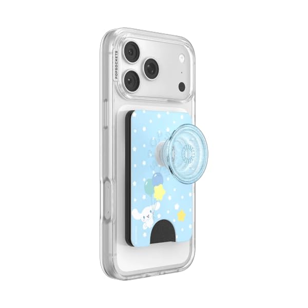 Image of PopSockets Phone Wallet for MagSafe, Phone Card Holder with Grip, Hello Kitty - Cinnamoroll