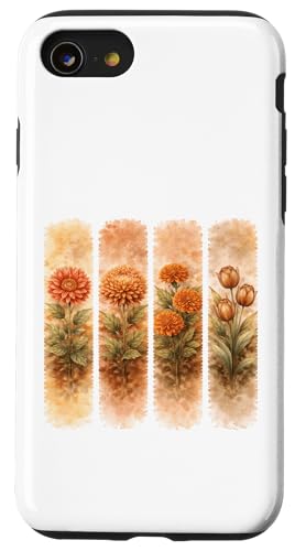 �r���e�[�W �I�����W �ԕ� ���� �{�^�j�J���A�[�g �X�}�z�P�[�X iPhone SE (2020) / 7 / 8 �p