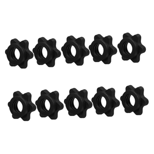 FUNOMOCYA Standard Dumbbell Nuts 25mm Barbell Locking Clamps Collars Barbells Nuts for Workout Equipment