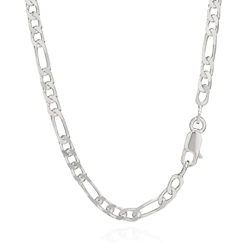 Chaîne Figaro NKlaus en argent 925 massif de 3,40 mm de large