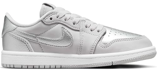Image of Jordan Little Kid's 1 Retro Low OG Neutral Grey /Metallic Silver (FQ5436 002) - 1.5