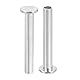 QUARKZMAN 50 Stück Halbhohlnieten, 5mm x 35mm Aluminium Flachkopf Halbhohle Nieten für Industrie Haushaltsreparatur Befestigung, Silber