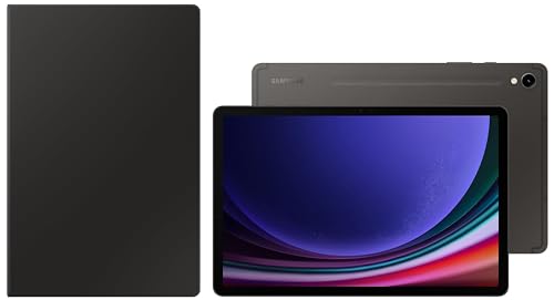 Image of Samsung Galaxy Tab S9 Ultra 36.99 cm (14.6 inch) Dynamic AMOLED 2X Display, RAM 12 GB, ROM 512 GB Expandable, S Pen in-Box, Wi-Fi Tablet, Gray with S9 Ultra Book Cover Keyboard, Black