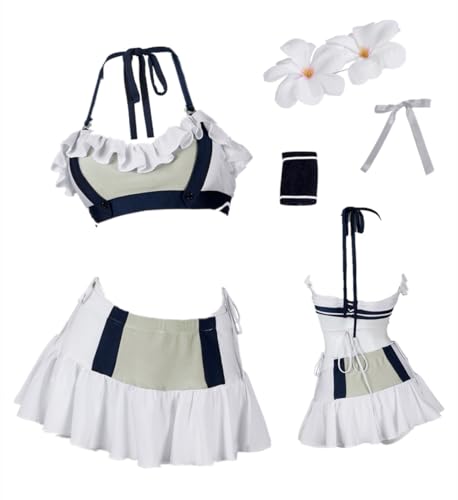 Cosplay Tifa Lockhart avec coupe blanche épurée taille US 2XS