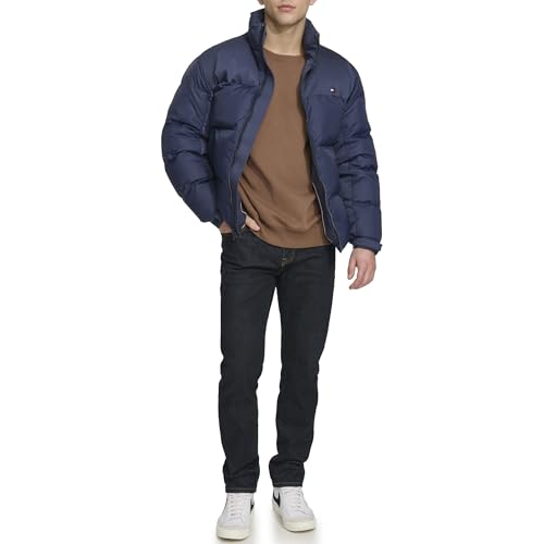 Image of Tommy Hilfiger Men's Mixed-media Puffer Jacket
