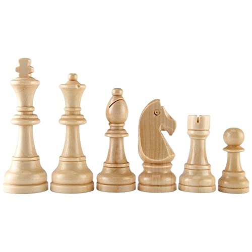 Schach 32 stücke Holzschachfiguren Komplette Schachmänner Internationaler Wort Schach Set Schach-Stück Unterhaltung Zubehör Chess (Color : 4 Zoll)