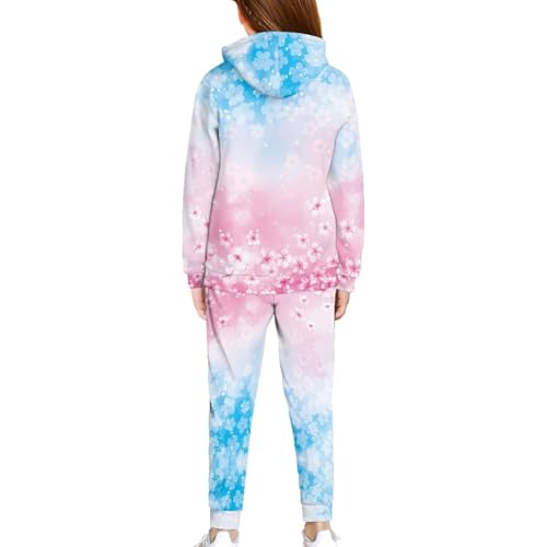 Girls Clothes Long Sleeve Hoodie Sweatsuit Set Size 5-122