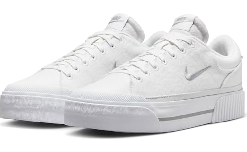 Nike Court Legacy Lift Women's Shoes (FZ2606-100, Summit White/White/Phantom/Light) Size 122