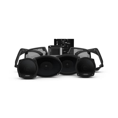 Rockford Fosgate HD9813SG-STG3 (Stage 3) Fairing Speakers, Saddlebag Speakers and 800-Watt Amplifier Kit for Select 1998-2013 Harley Davidson Street Glide & Electra Glide Motorcycles
