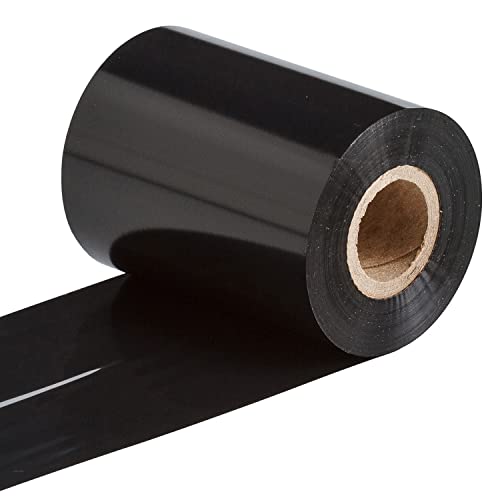 Retsol Wax 222 Thermal Transfer Enhanced Wax Resin Ribbon Black Label Printer(110mm x 300m) Compatible with Most Printers(1 Roll, Black) - Image 5