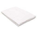 KaWaii Baby Prefold Cloth Diaper, Organic Cotton Twill, 4 x 6 x 4 ply DSQ Quality Washable & Reusable (10-36 lbs) White - 12-Count