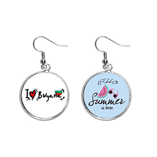 Pendientes de sandía Bulgana ideales para lucir en la playa y terrazas de verano