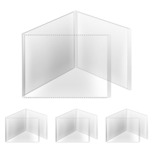 Funda transparente para cartas Mahjong 6.12 x 4.75 in, pack 4