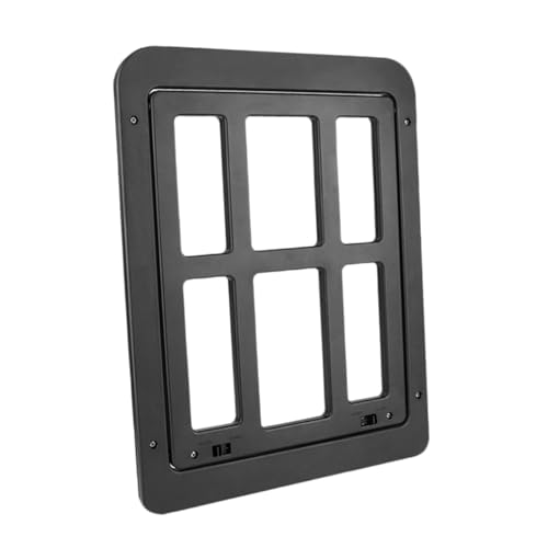 ibasenice 1 Set Lockable Screen Gate for Dogs Cats Durable to Install for Screen Doors Windows Convenient Access for Pets