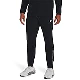 Under Armour Men's Woven Track Pants in Black