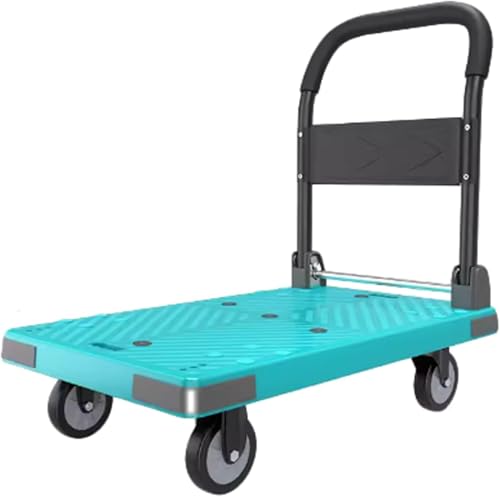 Carrito de Mano Plegable Resistente Azul Pequeño miniatura 1