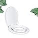 Produktbild WC Sitz family, TACKLIFE Toilettensitz mit Abnehmbarer Kindersitz, 2 Facher Soft-Close Funktion, Quick-Release Funktion, O Form Toilettendeckel aus PP Matieral, Einfache Montage, weiß Krobrille