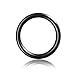 Ganzoo O-Ring aus legiertem Stahl als Metallbeschlag, 30 mm innen, 10er Pack schwarz, rostfrei und punktgeschweißt, belastbarer Rundbeschlag für Gurt, Riemen, Karabiner, Nähzubehör, Lederarbeiten