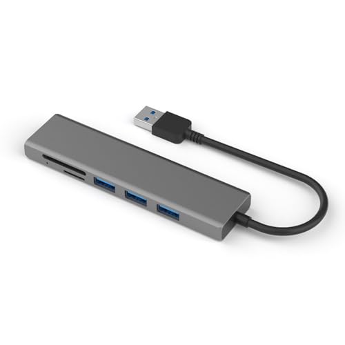Finos Cubos USB USB 4 Puertos Divisor Aluminio Aluminio 4 Puertos Expansor Conexión Gestión Conexión 4 Puertos para PC Portátil