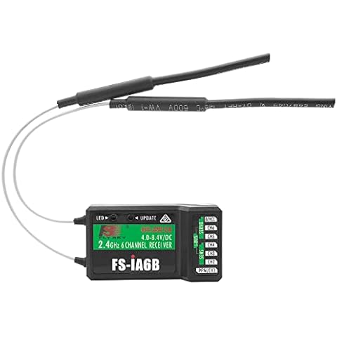 Flysky FS-iA6B Receiver 6-Channel 2.4G PPM Output with iBus Port Compatible Flysky FS-i4 FS-i6 FS-i6X FS-i10 Transmitter Cover