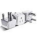 Ceptics South Africa, Namibia Travel Adapter Plug with Dual Usa Input - Type M - Ultra Compact - Safe Grounded Perfect for Cell Phones, Laptops, Camera Chargers and More 3 Pack (CT-10L)