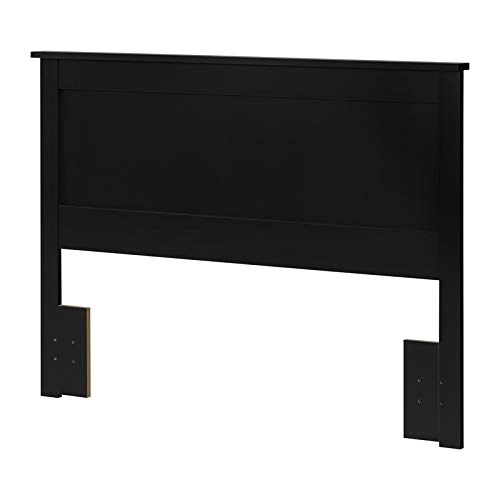 Pemberly Row Modern Wood Headboard/Flat Panel/Queen Size/Black #TOP6