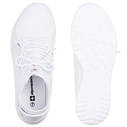 Alpine Swiss Mens Fashion Sneakers Lightweight Knit Tennis Shoes3