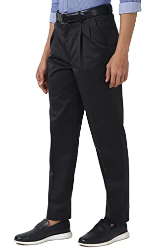 Image of Peter England Men's Mid Rise Regular Casual Pants