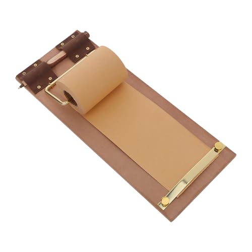 Porte-bloc-notes de bureau haut de gamme en bois et métal noir