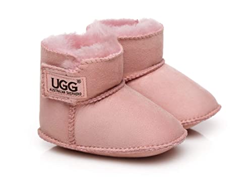 UGG AUSTRALIAN SHEPHERD Australian Sheepskin Baby Bootie Unisex Girls Boys Cradle Pink M