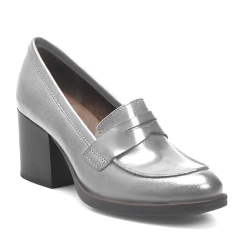 Image of SHODENSE Women Vintage Chunky Heel Loafers Pumps Platform Round Closed Toe Oxford Shoes Burnished Patent Matte Suede Slip On Dress Loafer Block Stacked Heels Office Formal Work Business 4-11 M US
