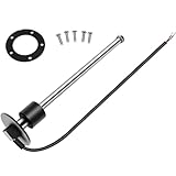 Geloo 240-33 Ohms Marine Fuel Sending Unit - Stainless Steel Gas Sender Level Gauge Sensor for Boats - 5 Hole Lever Unit for Fuel & Water Gauges - 9'(225mm)