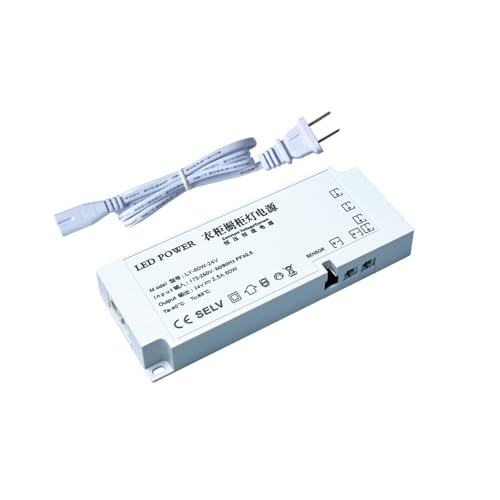 Alimentation LED 24V 60W ultra-mince pour lampe d'armoire et de cave à vin