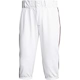 adidas Youth Icon Pro Piped Knicker Baseball Pants LG White | Scarlet